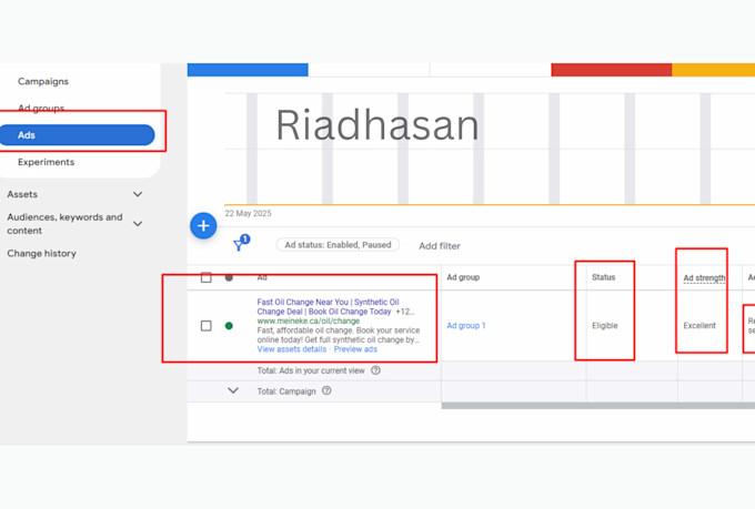 setup and manage google ads campaign with conversion tracking